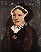 HOLBEIN, Hans the Younger Portrait of Lady Margaret Butts sg oil